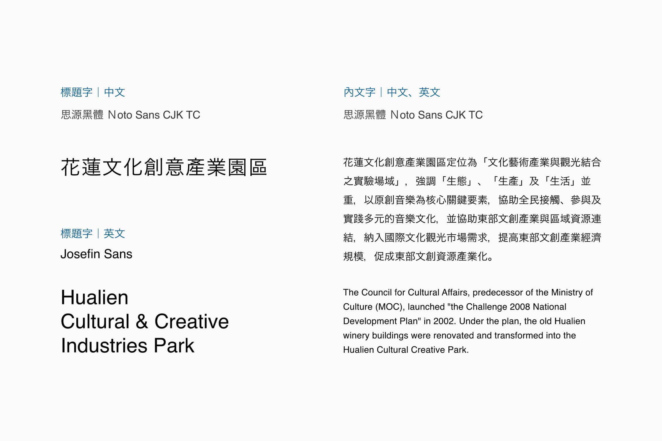 專用字體規劃/中英標準字體規劃 專用字體規劃/中英標準字體規劃