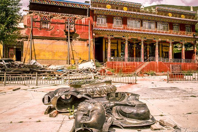 禪古寺地震遺跡